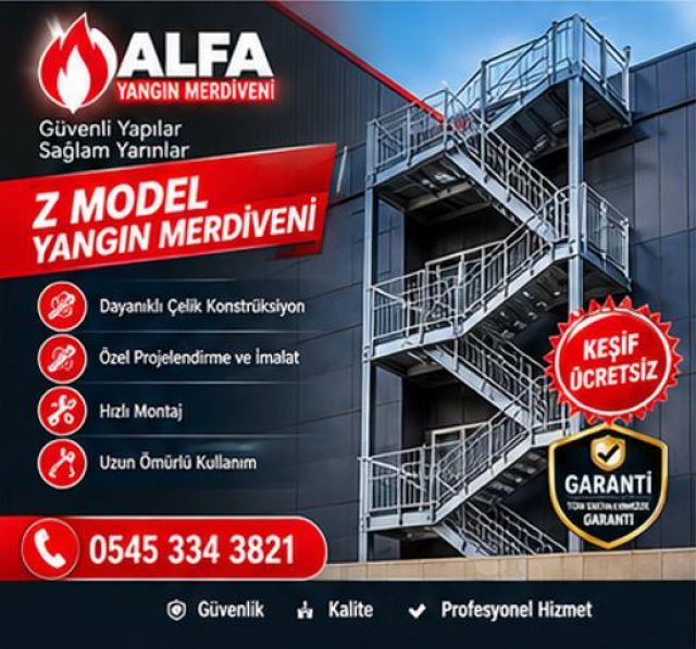 Sultanbeyli Makaralı Yangın Merdiveni